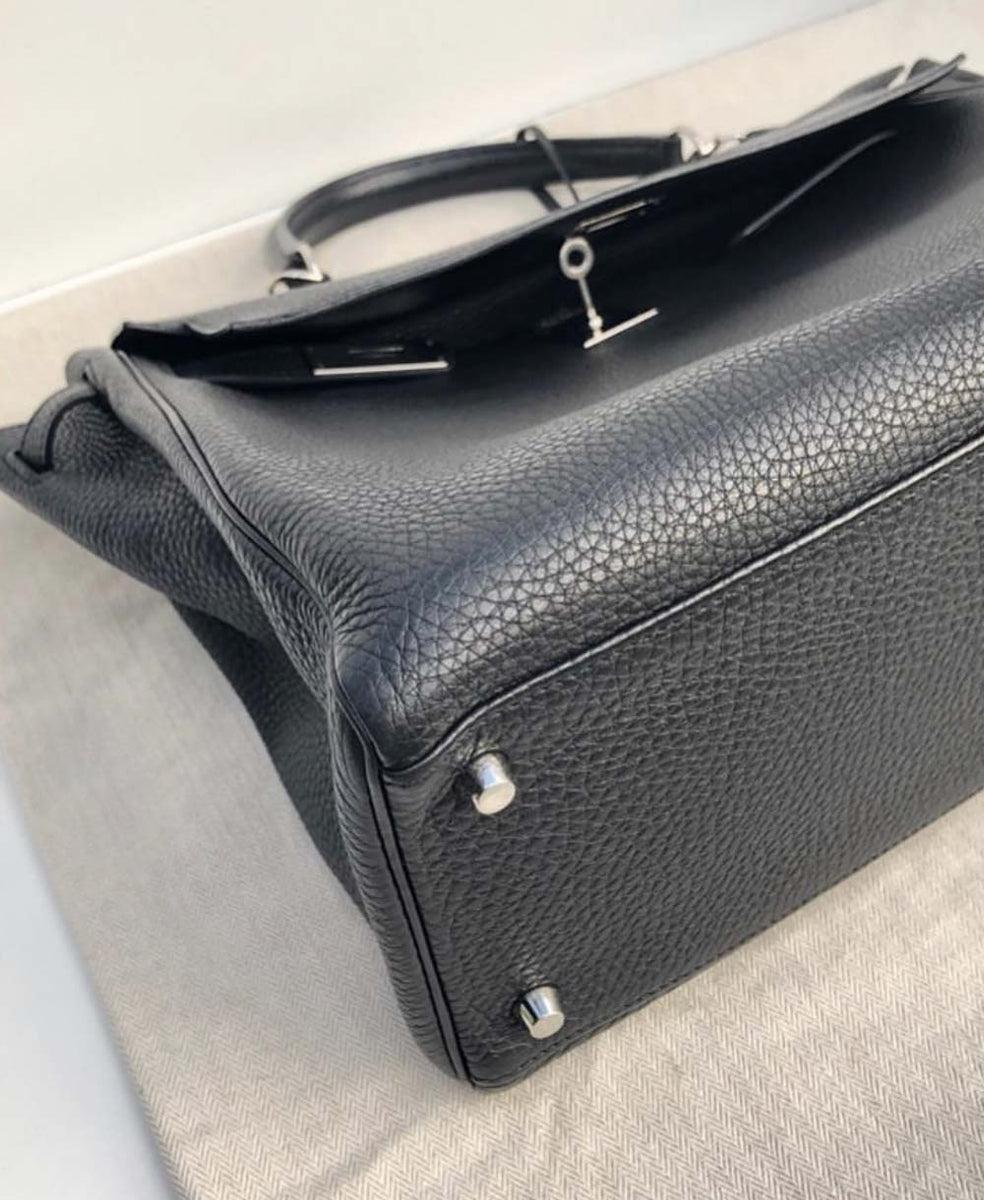 Hermès Kelly 35cm Black Togo - LuxCollector – LuxCollector Vintage