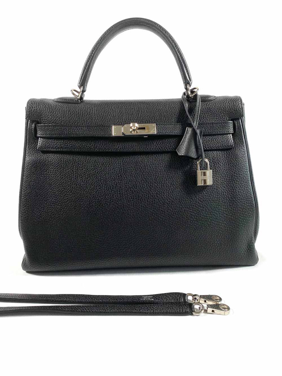 Hermès Kelly 35cm Black Togo - LuxCollector – LuxCollector Vintage