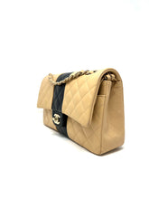 Load image into Gallery viewer, Chanel Classic Flap Beige & Black Medium