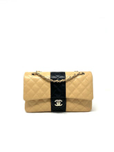 Load image into Gallery viewer, Chanel Classic Flap Beige & Black Medium