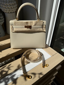 Hermès Kelly 25 craie seller ghw