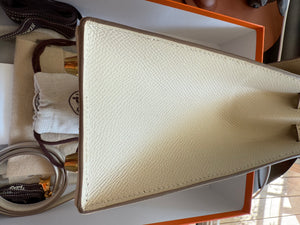Hermès Kelly 25 craie seller ghw