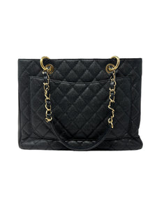 CHANEL, Bags, Chanel Vintage Black Quilted Lambskin Leather Shoulder Bag  9697 Grand Shopping