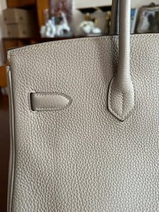 Hermès Birkin 35 gris tourterelle
