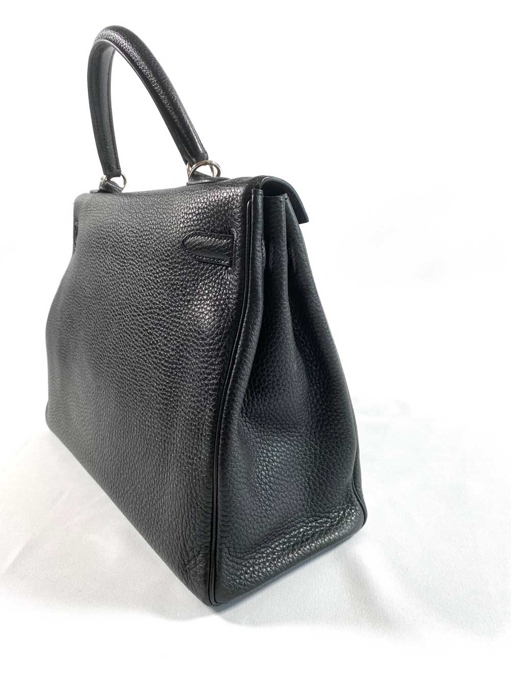 HERMES 'Kelly 35' Vintage Bag in Black Box Leather at 1stDibs  hermes kelly  35 vintage, vintage kelly 35, hermes kelly 35 black