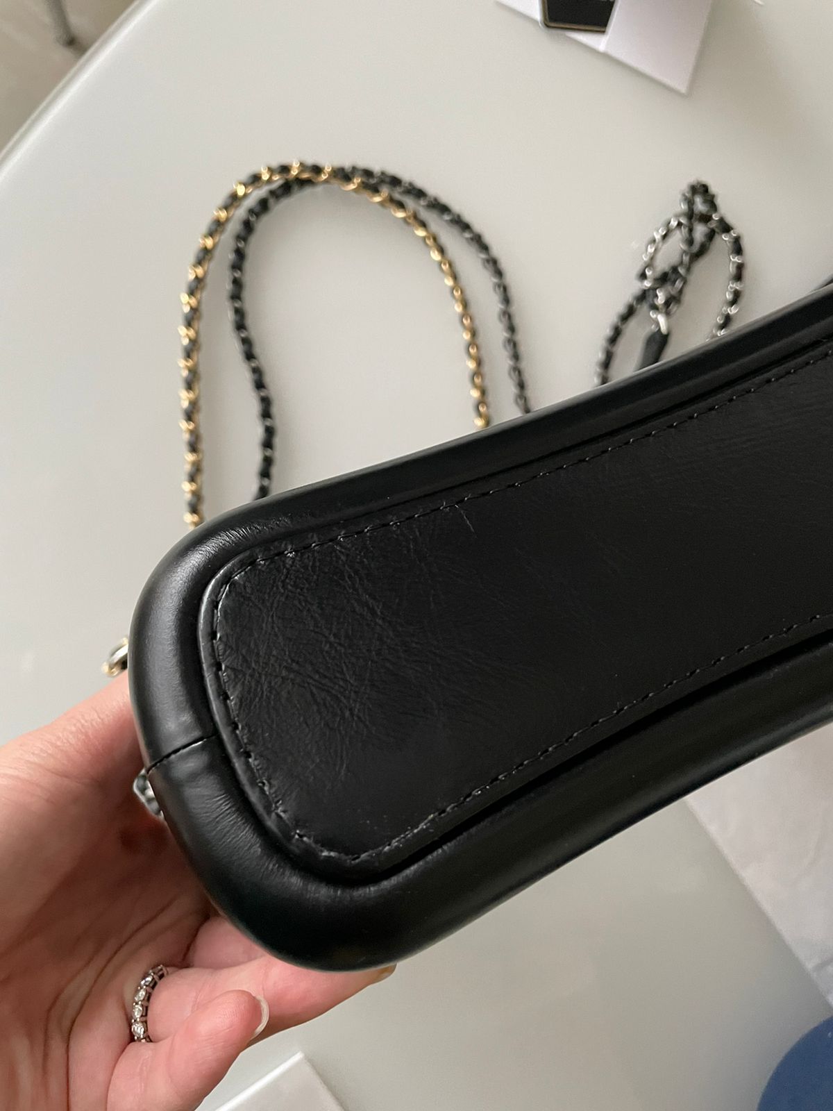 Chanel Grey Gabrielle Logo Cotton & Leather Hobo Bag In Small Size – Trésor  Vintage
