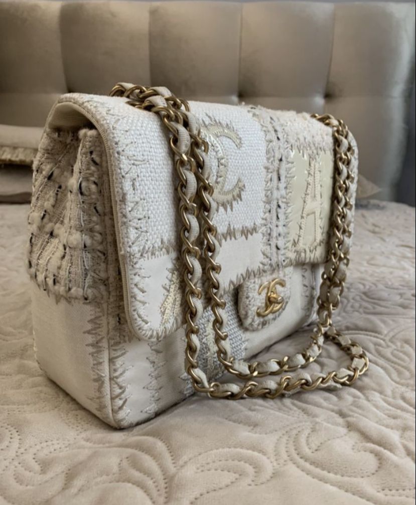 Chanel Quilted Patchwork Jumbo Flap Bag – Luxcollector Vintage