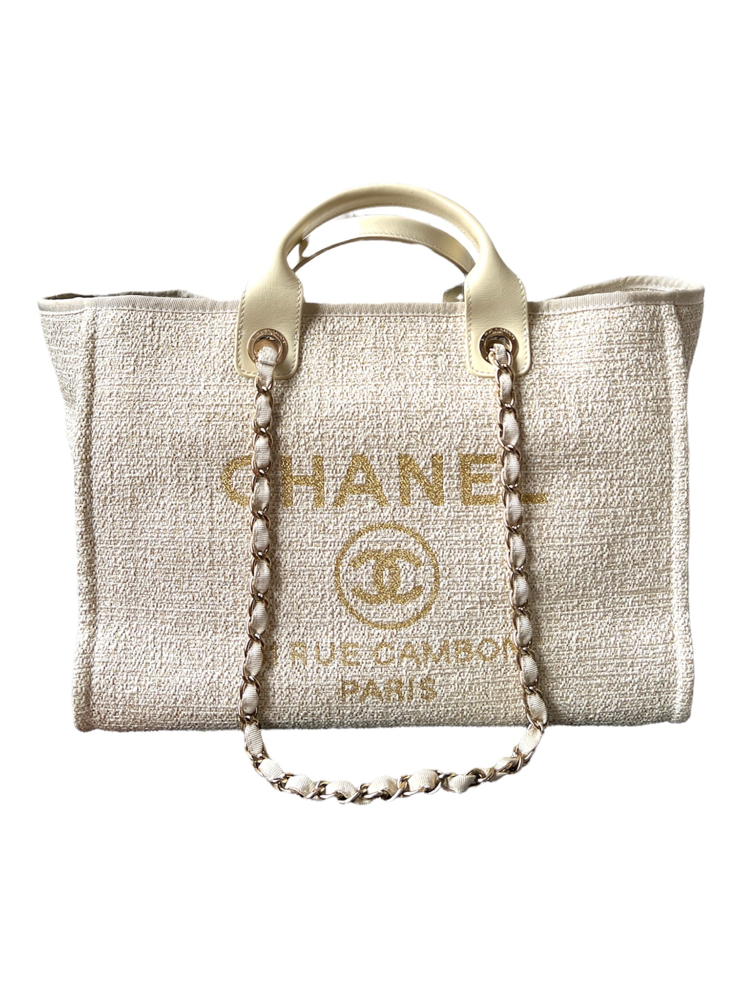 【CHANEL】Chanel Deauville Tote★シャネル【ランク:A】 Chanel Deauville Large Tote Bag; New, never worn | eBay