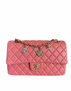 Chanel Classic flap medium with Charms