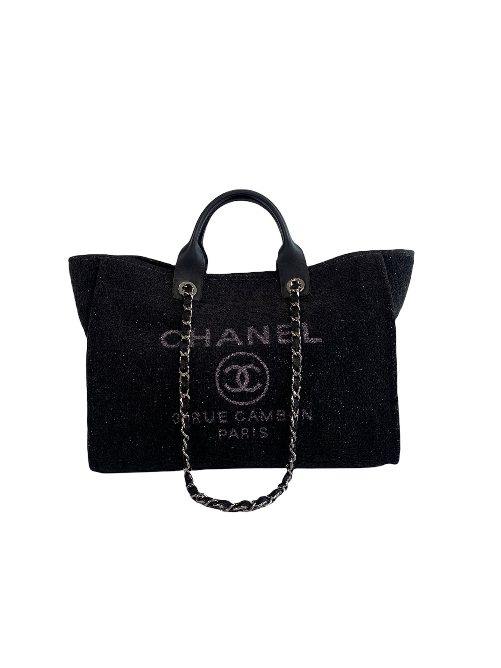 Chanel Deauville Canvas Tote Bag (SHG-34809) – LuxeDH