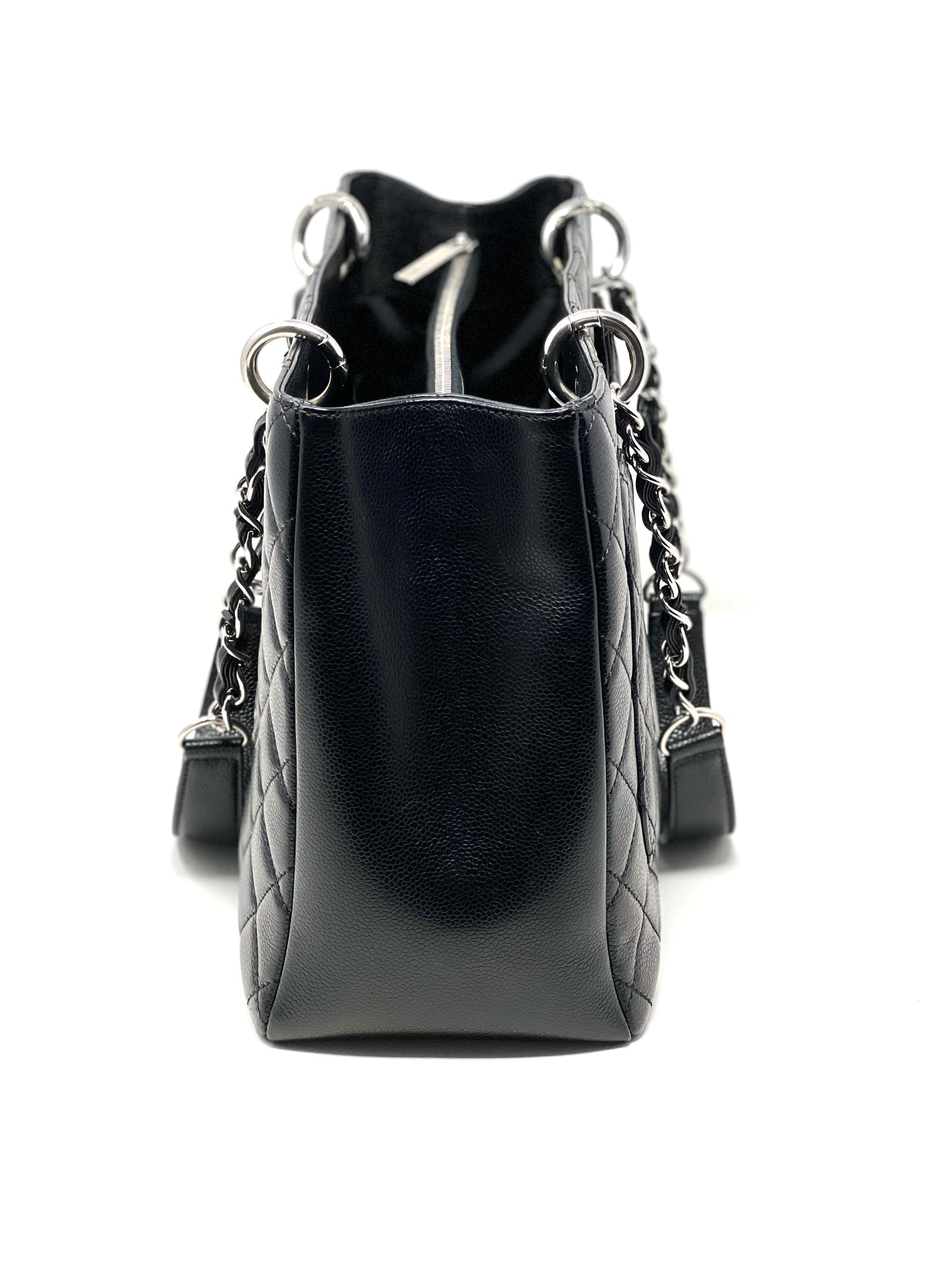 CHANEL, Bags, Chanel Caviar Gst Tote Shopping Bag Black