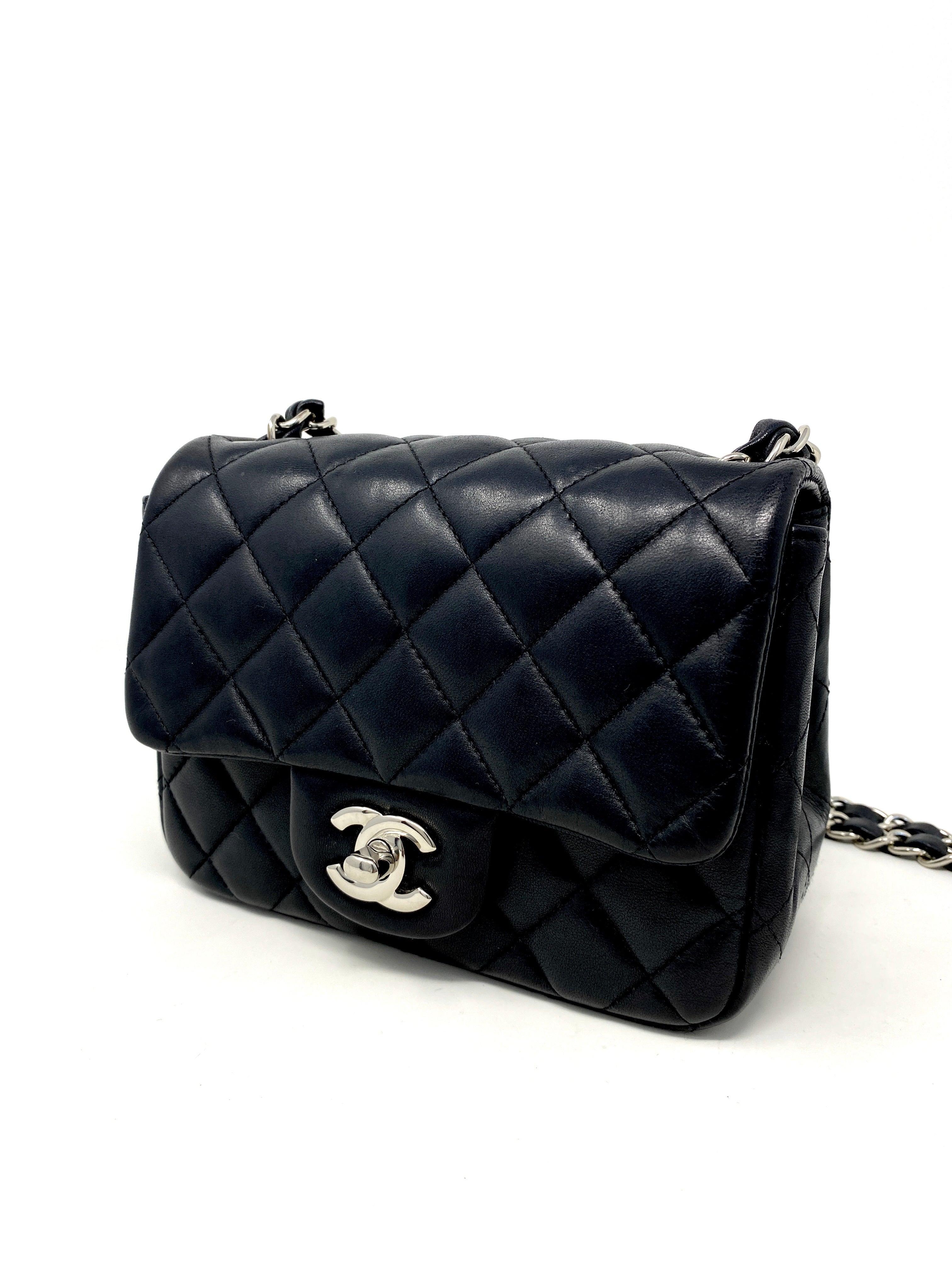Buy Chanel Vintage Square Classic Single Flap Bag Quilted 1370806
