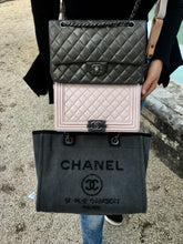 Load image into Gallery viewer, chanel deauville canvas tote bag with 2 handels
