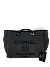 Load image into Gallery viewer, chanel deauville canvas denim small
