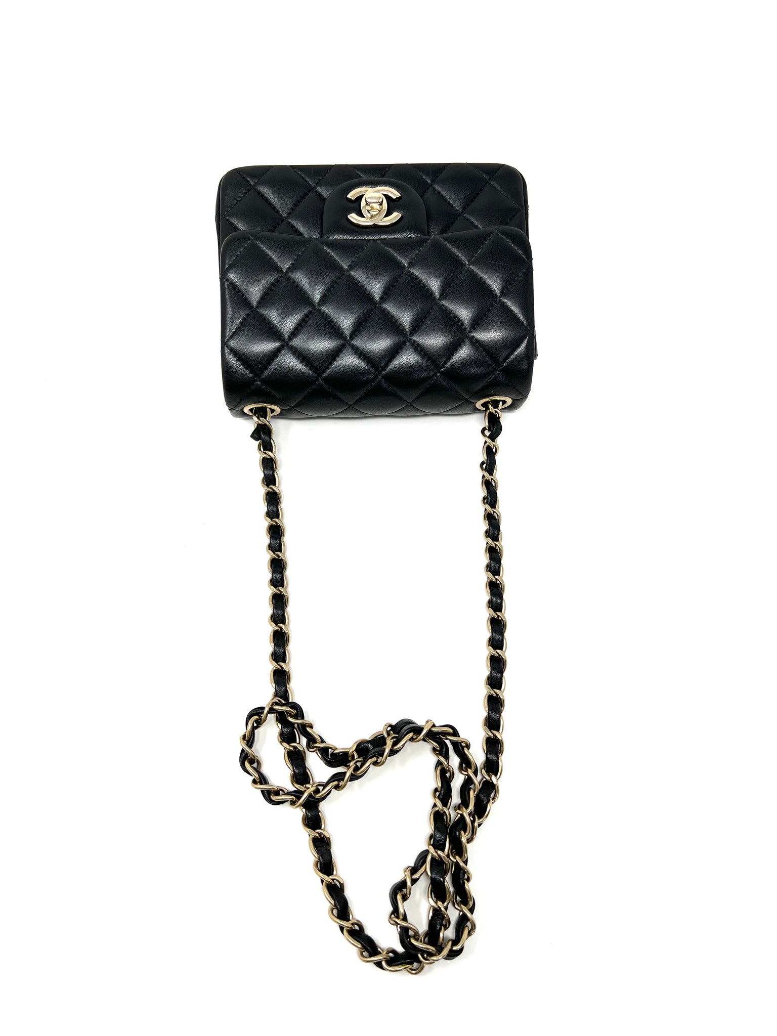 Chanel Vintage Classic Black Mini Timeless Crossbody Bag