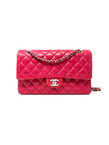 Chanel - Authenticated Wallet on Chain Timeless/Classique Handbag - Leather Pink Plain for Women, Very Good Condition