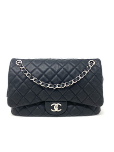 A Chanel Patchwork Jumbo Flap Bag Limited Edition - Clocks