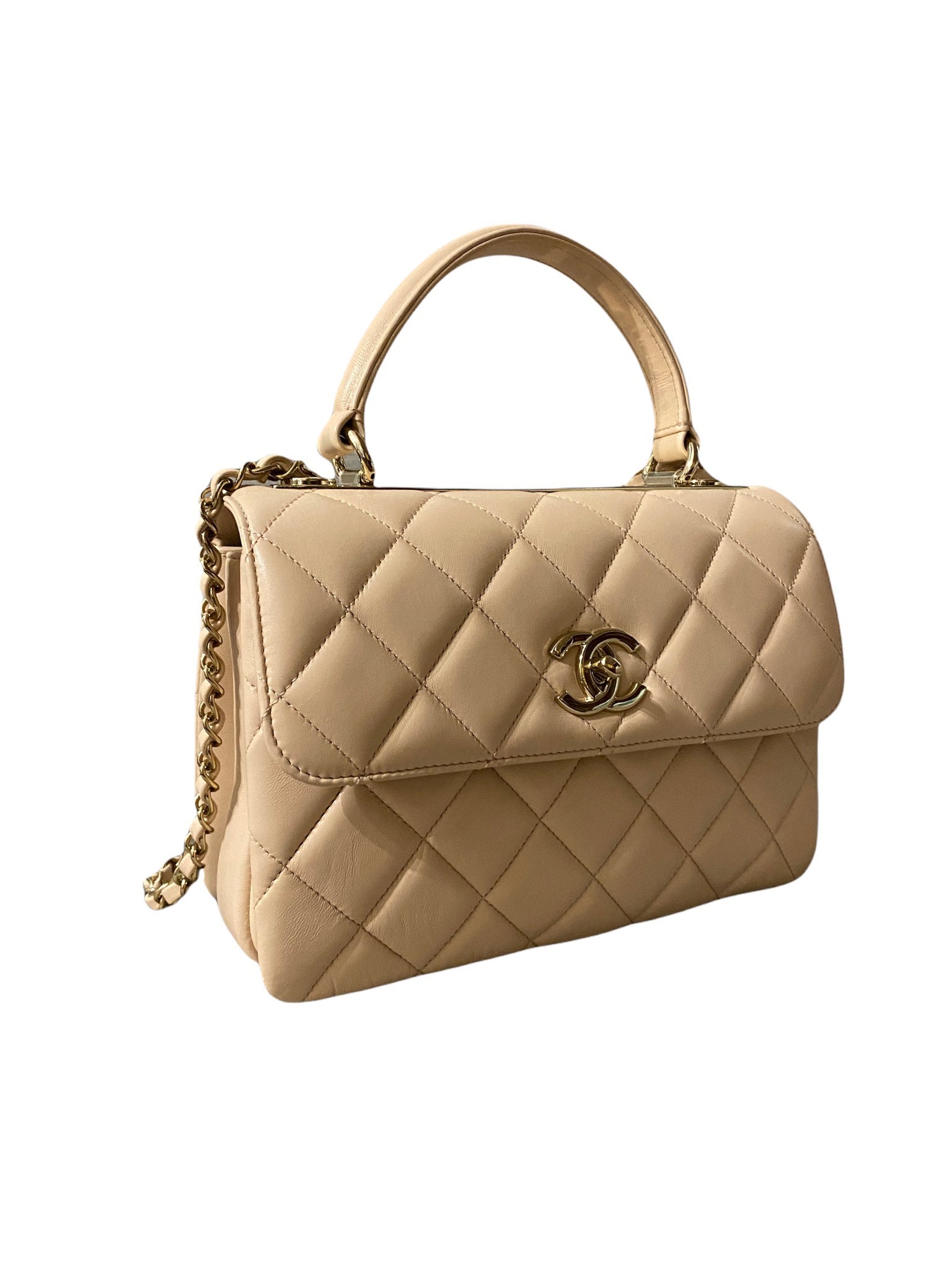 Chanel Caramel Quilted Lambskin Mini Square Classic Flap Gold Hardware,  2022 Available For Immediate Sale At Sotheby's