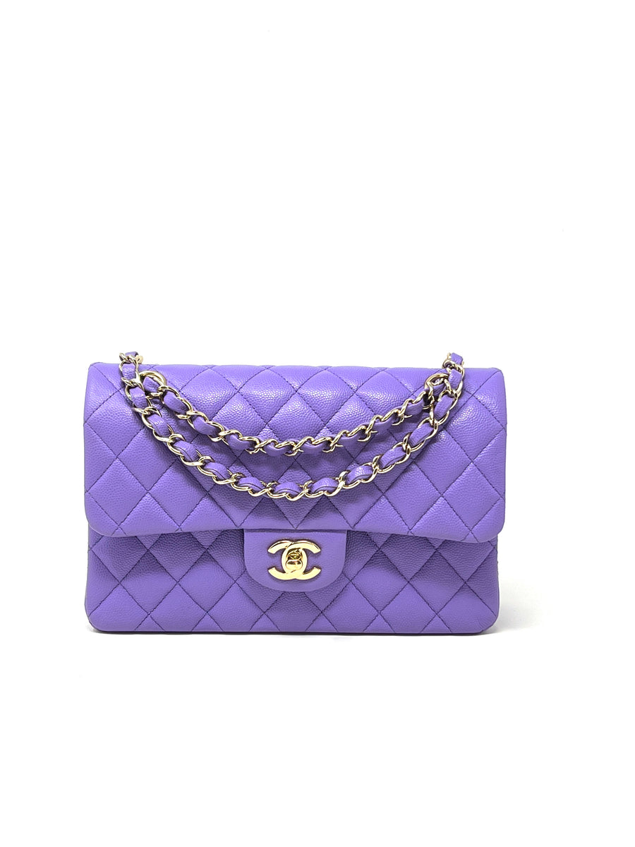 Chanel Classic Flap Small Lilac Caviar 20S – LuxCollector Vintage