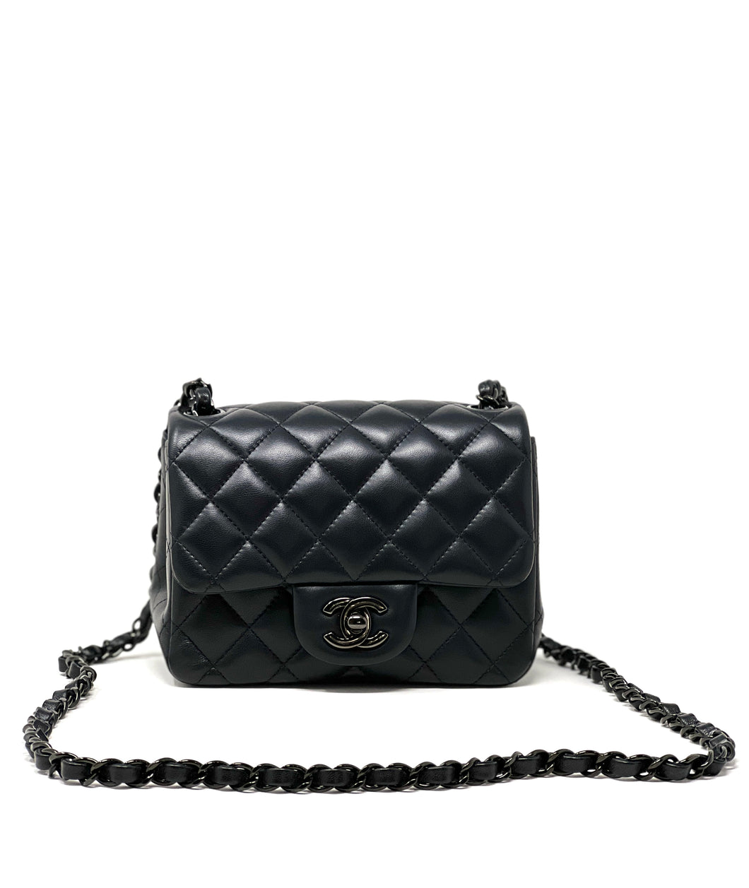 Chanel Mini Flap Square Total Black – LuxCollector Vintage