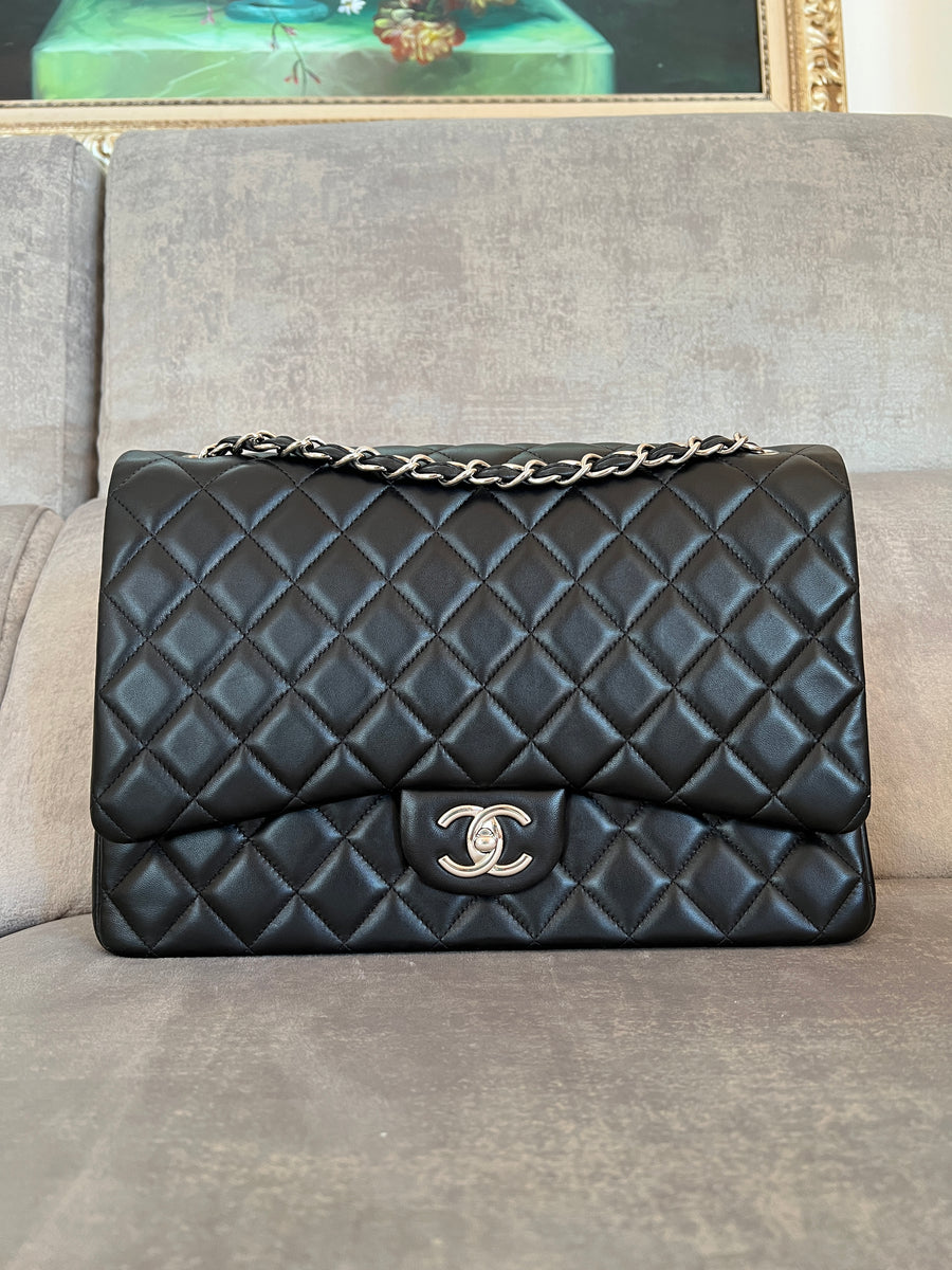 Chanel White Caviar 90s Shoulder Bag
